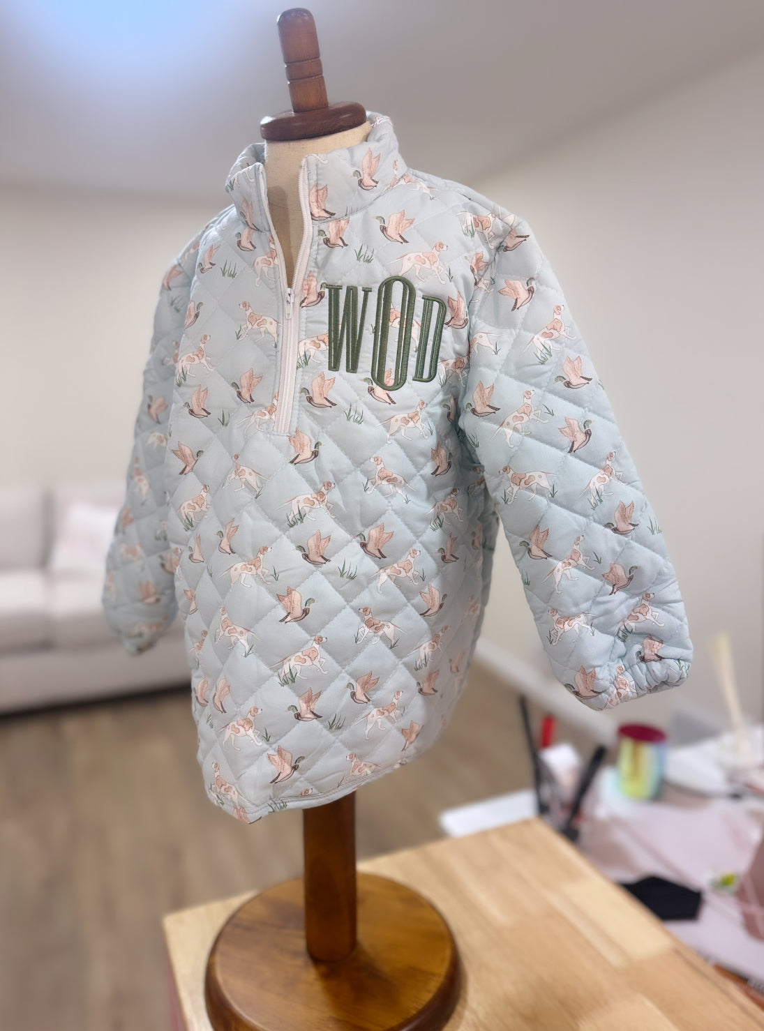 PO: Quilted Quarter Zips