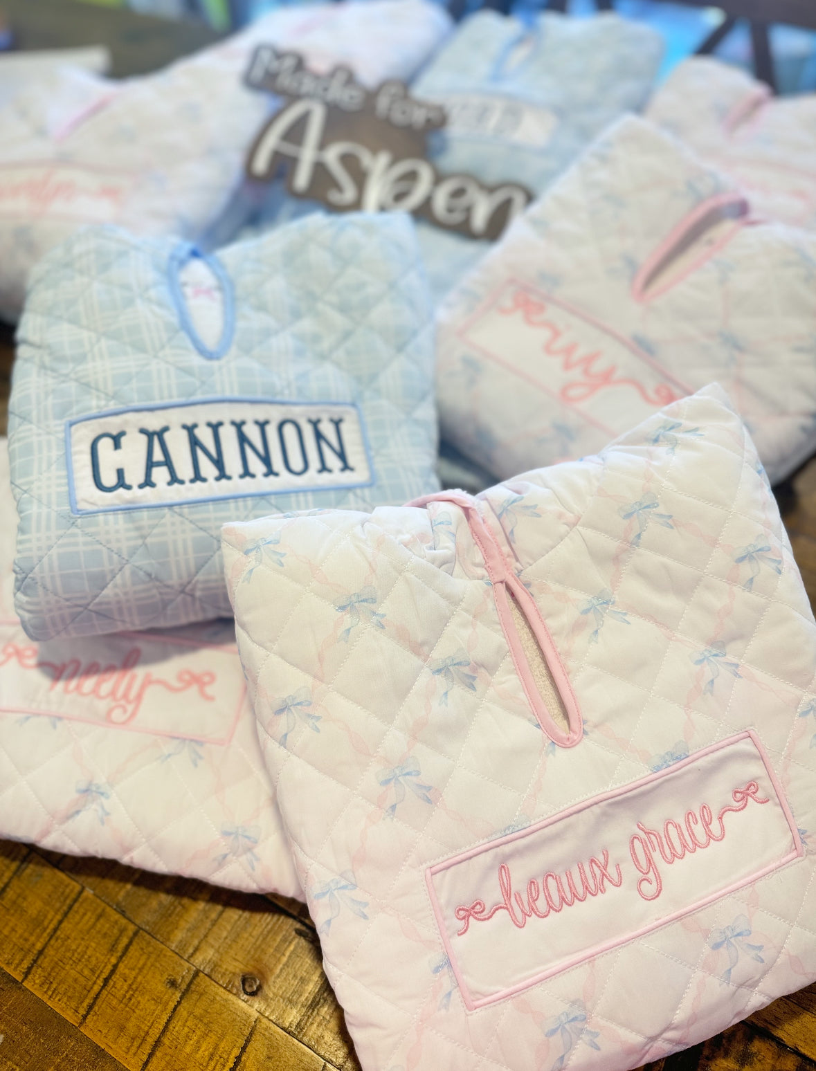 PATENT PENDING Quilted hooded towel