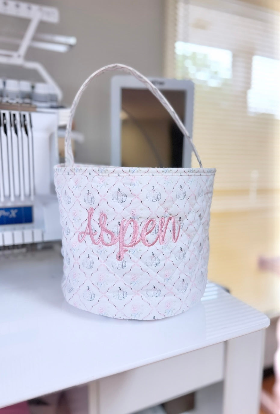 PO: Quilted Halloween Bucket