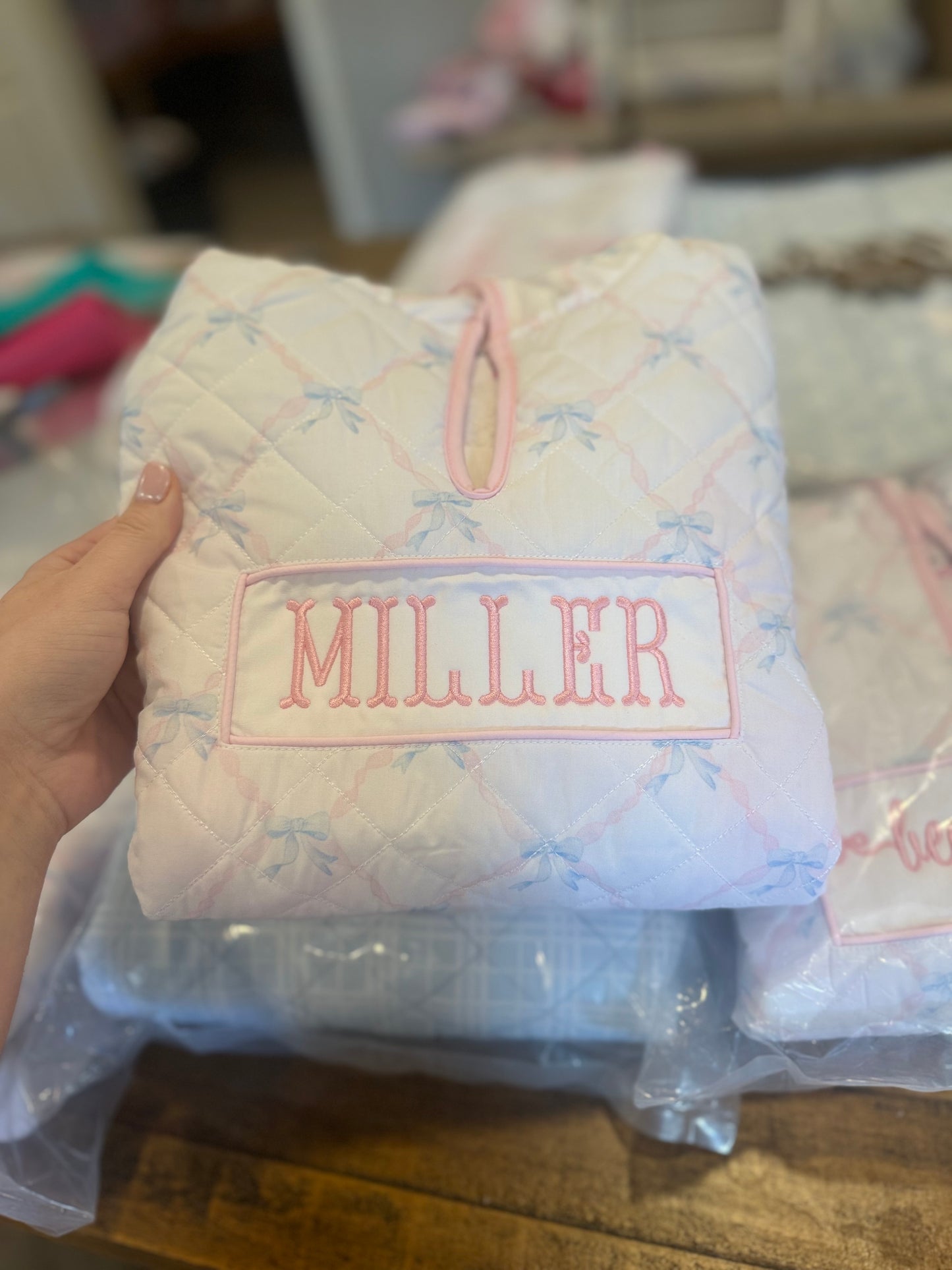 PATENT PENDING Quilted hooded towel