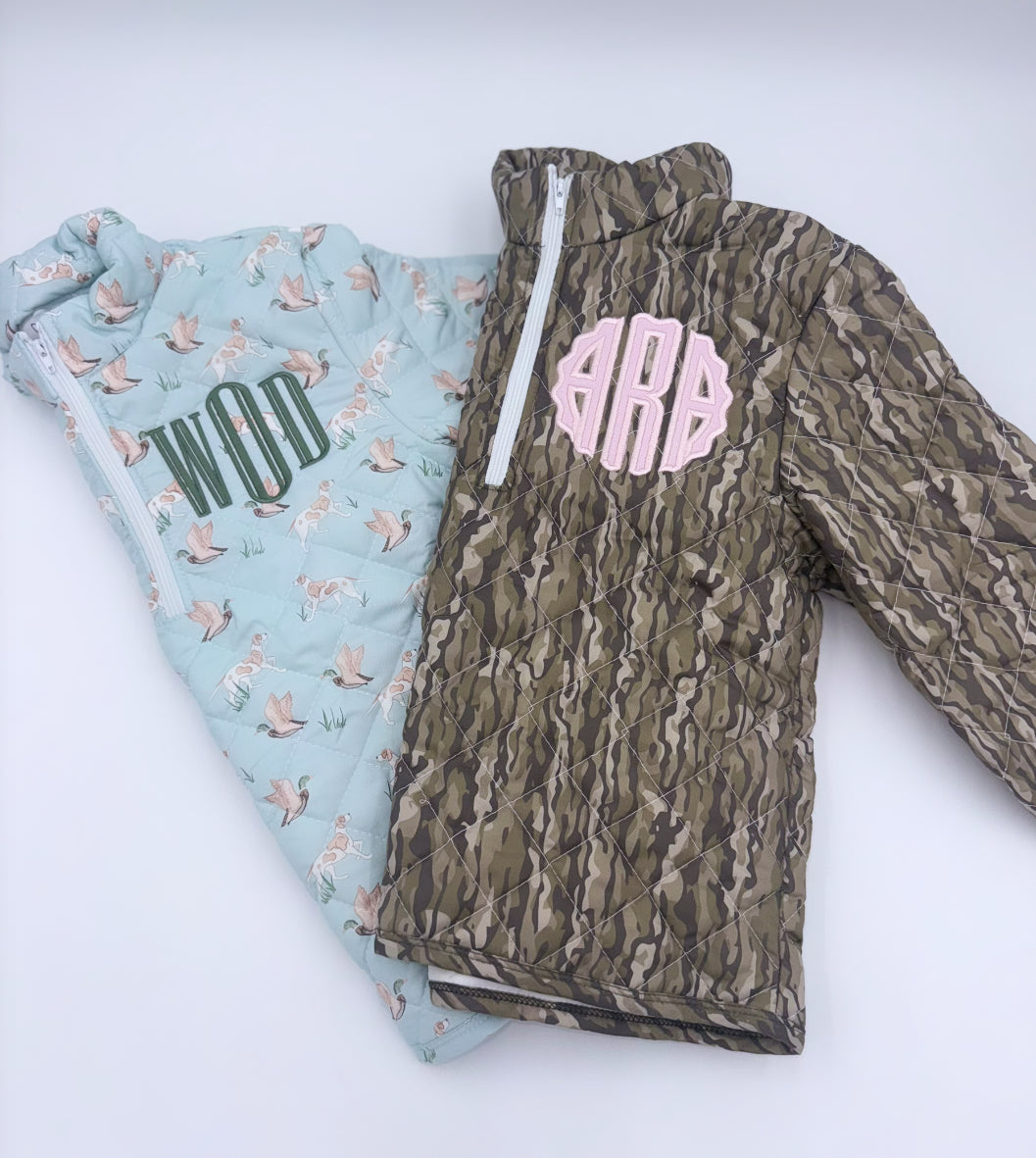 PO: Quilted Quarter Zips